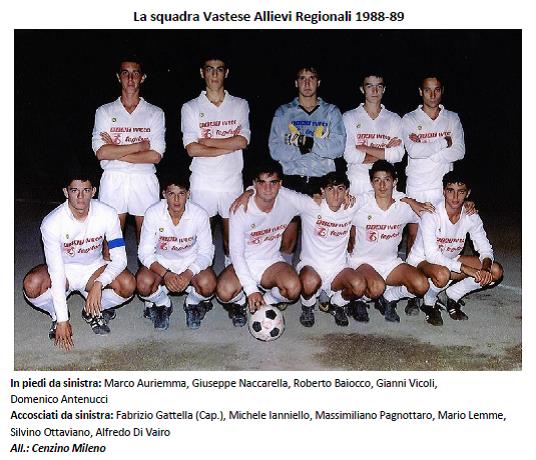 2 Foto Vastese Allievi 1988 89 prima della Finale 11Picchi