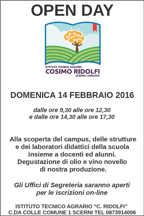 LOCANDINA OPEN DAY SCERNI